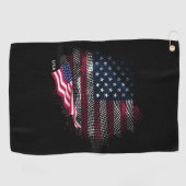 アメリカ国旗 ゴルフタオル (横)