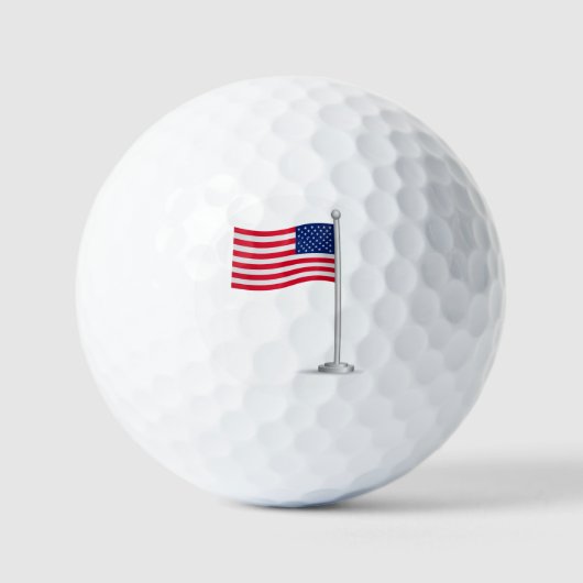 アメリカ国旗 ゴルフボール (正面)