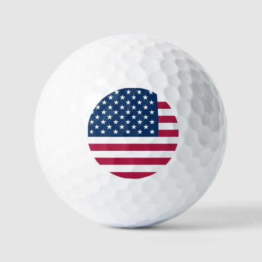 アメリカ国旗 ゴルフボール (正面)