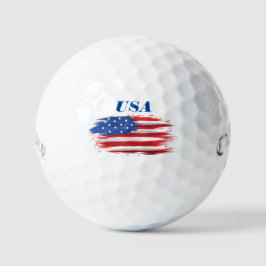 アメリカ国旗  ゴルフボール