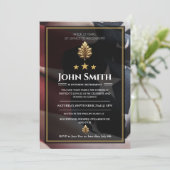 アメリカ国旗 | ゴールドオーク 軍人退職 招待状 (スタンド正面)