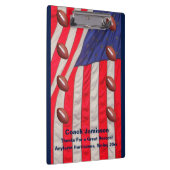 アメリカ国旗、サッカーコーチありがとう、名前、 クリップボード (右)