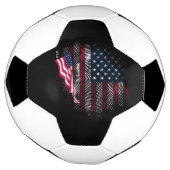 アメリカ国旗 サッカーボール (回転)