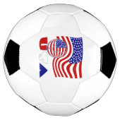 アメリカ国旗 サッカー ボール (回転)