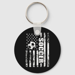 アメリカ国旗 サッカー 愛国 サッカー キーホルダー