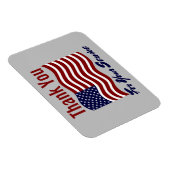 アメリカ国旗 サービスへの感謝 マグネット (右側)