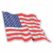 アメリカ国旗 シール (正面)