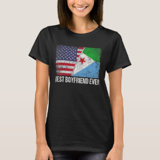 アメリカ国旗・ジブチ国旗最高ののボーイフレンド Tシャツ