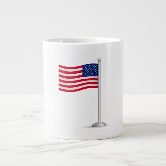 アメリカ国旗 ジャンボコーヒーマグカップ (正面)