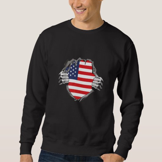 アメリカ国旗 スウェットシャツ (正面)