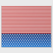アメリカ国旗（スタイライズ） ラッピングペーパー (フラット)