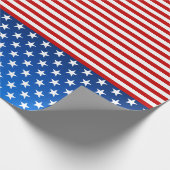 アメリカ国旗（スタイライズ） ラッピングペーパー (角)
