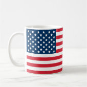 アメリカ国旗 スターとストライプ 愛国心 コーヒーマグカップ (左)