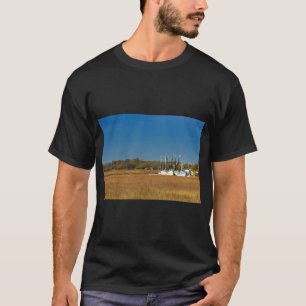 アメリカ国旗 ストライプドバス 釣り フラグ Tシャツ