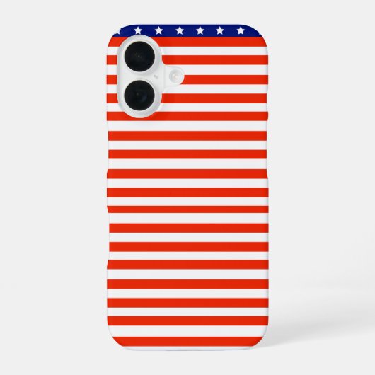 アメリカ国旗 スマホケース iPhone 16ケース (裏面)