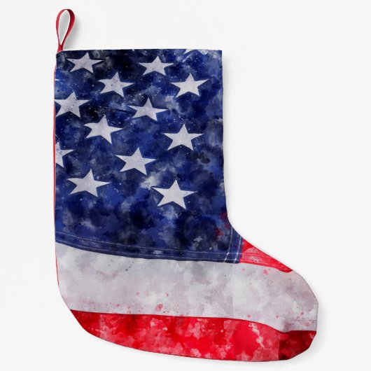アメリカ国旗 スモールクリスマスストッキング (正面)