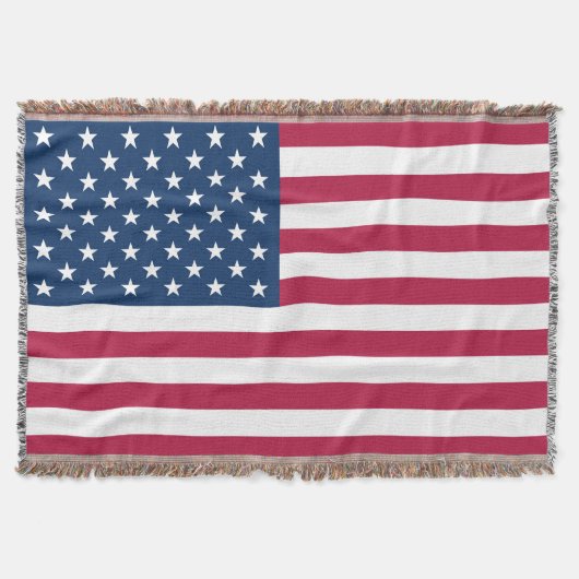 アメリカ国旗 スローブランケット (正面)