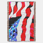 アメリカ国旗 スローブランケット (正面縦)