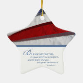 アメリカ国旗 セラミックオーナメント (裏面)