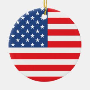 アメリカ国旗 セラミックオーナメント