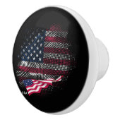 アメリカ国旗 セラミックノブ (右)