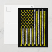 アメリカ国旗 ソフトボールチーム ヴィンテージ ユニーク ポストカード (正面/裏面)