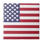 アメリカ国旗 タイル (正面)