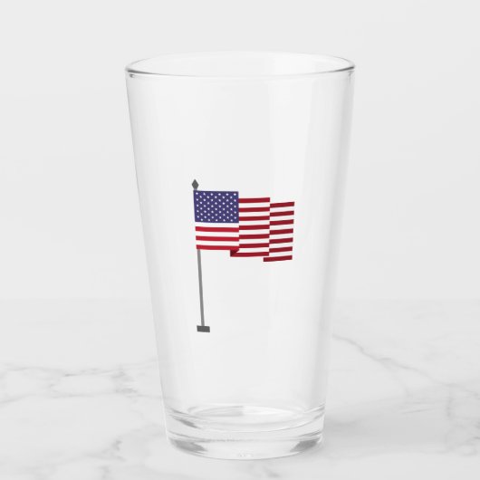 アメリカ国旗 タンブラーグラス (正面)