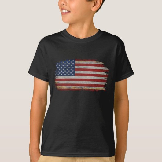 アメリカ国旗 ダサかっこいい 愛国ギフトTシャツ Tシャツ (正面)