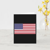 アメリカ国旗 チェストパッチ 星条旗 アメリカ合衆国 カード (黄色い花)