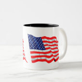 アメリカ国旗 ツートーンマグカップ (正面右)