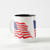 アメリカ国旗 ツートーンマグカップ (正面左)