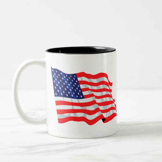 アメリカ国旗 ツートーンマグカップ (左)