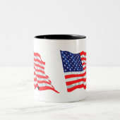 アメリカ国旗 ツートーンマグカップ (中央)