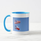 アメリカ国旗 テキサス星 条紋旗 マグカップ (左)