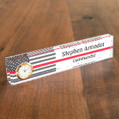 アメリカ国旗 デスクネームプレート (側面)