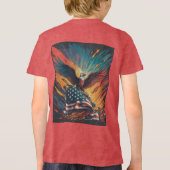 アメリカ国旗 トライブレンドＴシャツ (裏面)