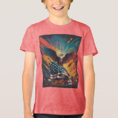 アメリカ国旗 トライブレンドＴシャツ (正面)