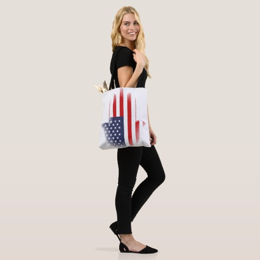 アメリカ国旗 トートバッグ (モデル)