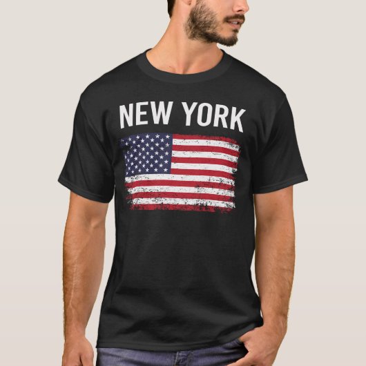 アメリカ国旗 ニューヨーク Tシャツ (正面)
