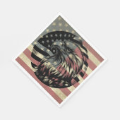 アメリカ国旗 ハクトウワシ 愛国心  スタンダードランチョンナプキン (角)