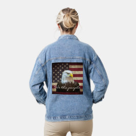 アメリカ国旗 ハクトウワシ We The People デニムジャケット
