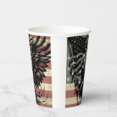 アメリカ国旗 ハクトビ アメリカ 愛国心  紙コップ (右)