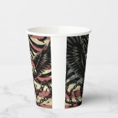 アメリカ国旗 ハクトビ アメリカ 愛国心 紙コップ (左)