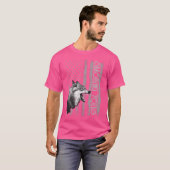 アメリカ国旗 ハンティング コヨーテ狩り アメリカ製 メンズ Tシャツ (正面フル)