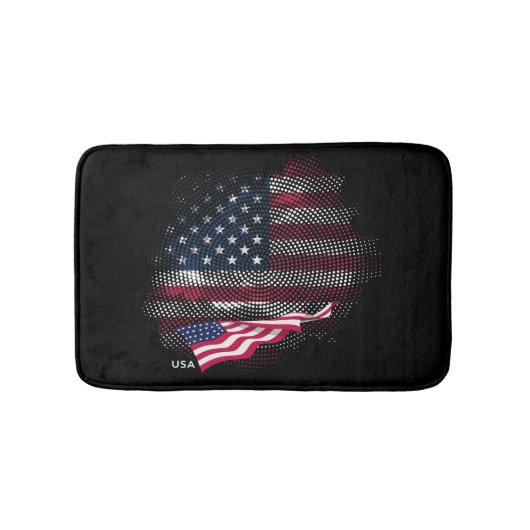 アメリカ国旗 バスマット (正面)