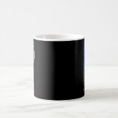 アメリカ国旗 バドミントン  コーヒーマグカップ (中央)