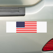 アメリカ国旗 バンパーステッカー (車上)