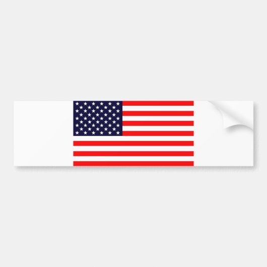 アメリカ国旗 バンパーステッカー (正面)