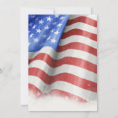 アメリカ国旗 バースデーパーティー 招待状 (裏面)